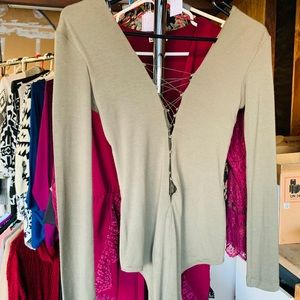 Forrest green thick, silky soft bodysuit